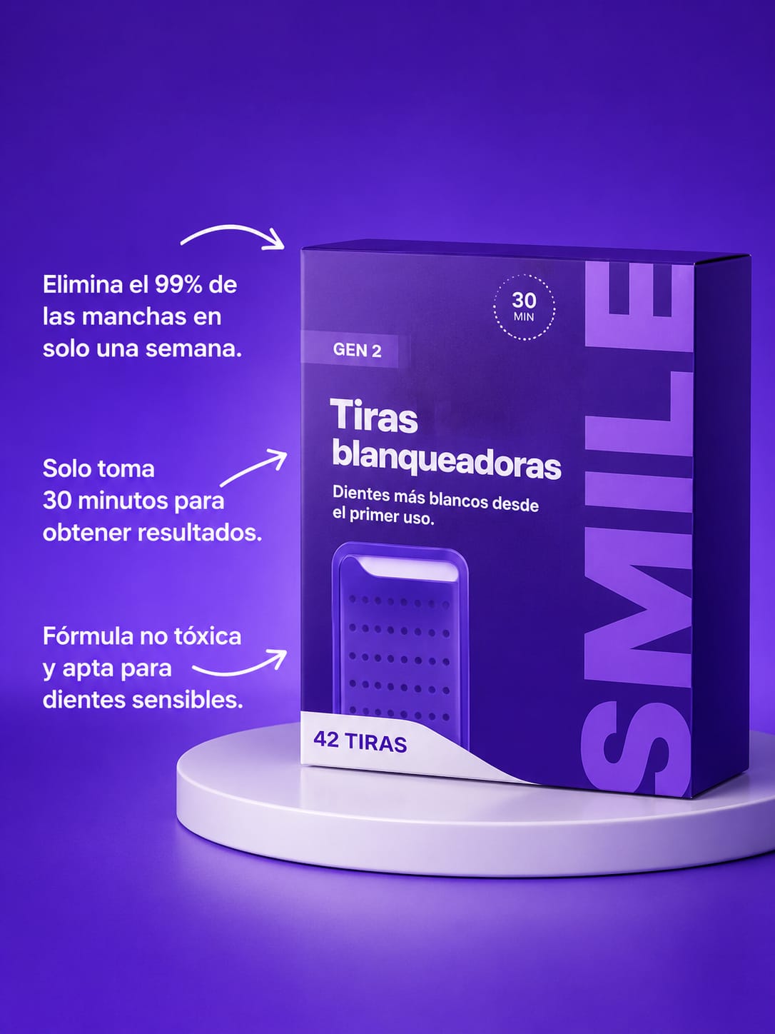 Tiras blanqueadoras dentales