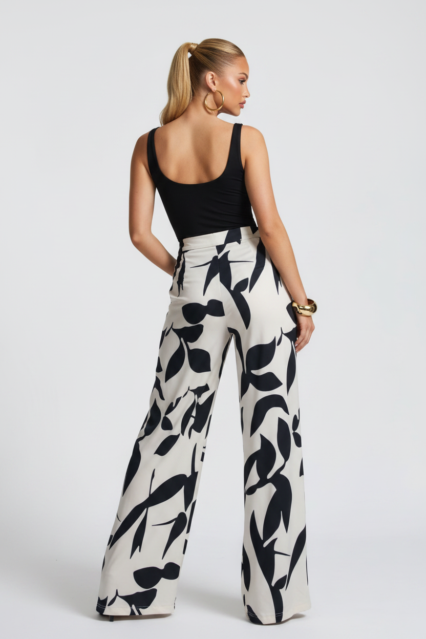 Pantalón Flora Noir